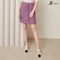 JJ지고트 버튼 장식 미니 트위드 스커트 GM9P0SK93