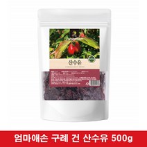 말린산수유 열매 건산수유 말린것 전남 구례산수유 원액 차 음료 500g 1팩, 1개