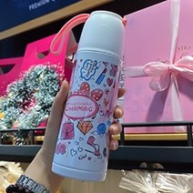스포츠 보온병 물병 Thermo 머그잔 스테인레스 스틸 cartoon 고양이 짚 절연 컵 Thermoses Tthermal 병으로 수신 거부, HA192-500ML-1