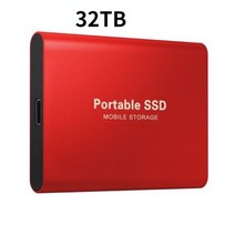 외장형 측면 블랙박스고속 M.2 SSD 2 테라바이트 외장 솔리드 하드 드라이브 4 8 16 USB3.1 SATA 휴대용 32, 02 32TB Red