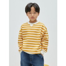 [국내 매장판] 탑텐 키즈 아동) 플리스 스트라이프 맨투맨 MKC4TR3002 353158