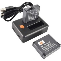일본직발송 2. DSTE IS360XB 배터리 2 개 + 호환 빠른 듀얼 USB 충전기 (2 개 동시 충전 가능) INSTA360 O, 222 19145115089, 111 19145115089, One Size_One Color