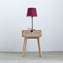 [리비니아] 발리 라탄 원목 협탁