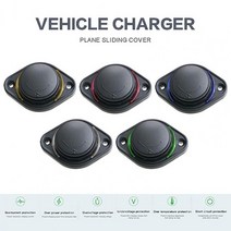 12v24v 3.1a 자동차 듀얼 블랙 abs usb 포트 충전기 소켓 콘센트 led 방수 어댑터 전원 소켓 범용 오토바이 버스 선박, 초록