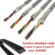 선통대 요비선 손통기 1715201822awg 2-8 코어 towline 차폐 케이블 1m pvc 유연한 와이어 굽힘 부식 방지 구리 와이어 저항, 17 awg 1미터, 3 코어