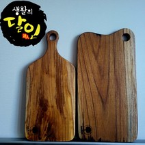 생활의달인 명품 티크 나무도마 양면사용 각인가능 소형 중형 대형, 원목도마전용오일 237ml