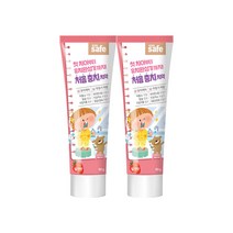 키즈세이프 어린이 치약 딸기향, 90g, 2개