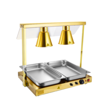 램프 보온기 상업용 데우기 케이터링 중탕기 다이닝, 싱글 헤드(스틸 갓)