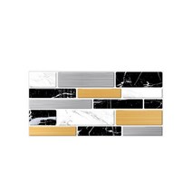 모자이크 엠보싱 타일 스티커 주방 욕실 벽 데칼 방수 모조 아트 벽화 벽지 20x10cm, 07 G