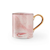 네오브릭 까사무띠 이태리 골드 마블 머그 350ml 9타입 (택1), 핑크, 1개