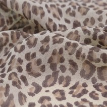 폴리쉬폰 은은한 호피무늬 브라우스 원피스 여름의류 원단