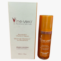 Vine Vera Resveratrol 비타민 C Facial 세럼 1 fl 온스(1온스=약30g) / 30 ml