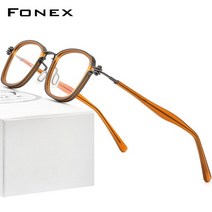 연예인 반무테 금테 반뿔테 대두 성시경 안경테 FNEX아세테이트 합금 레트로 빈티지 스퀘어 광학 나