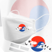 인쇄마스크 대한민국 태극기 마스크 25매 모델명 dk_33 KF94 커스텀 3D입체형