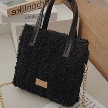 손뜨개 가방 만들기 공예 바느질 미니백 취미 diy 집콕 패키지 코바늘 파우치 키트 가죽, 블랙풀세트
