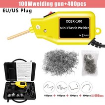 플라스틱 pvc 용접 핀 미니 플라스틱 용접건 100W 열 스테이플러 용접기 납땜 인두 못 PVC 자동차 범, 04 Set C_01 110V US plug