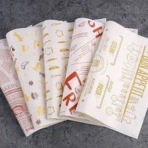 생지굿즈 영자신문 컬러 유산지 노루지 1000매 식품용지 샌드위치포장, 1개