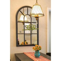 아치형 창문거울 창문형 거울 실내 디자인 빈티지, 브론즈  렌즈 디자인