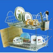 좋은친구들 각종 걸이 리빙코아 미미2단 7만원대 선물 식기건조대 싱크 E-512692, 실버