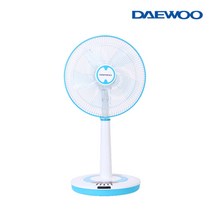대우 35cm(14형) 리모컨 키높이 스탠드 선풍기 블루 DWF-US414AE