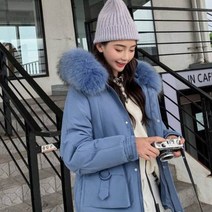 가바바 여성 겨울 숏패딩 밋밋해 보일 수 있지만 밑단 특이한 디자인 뒷면 별 박음질 빅 포켓 모피 후드 데일리 패딩점퍼 G40555