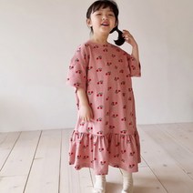 여아 아동 봄 원피스 볼앤나나 체리