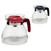 시맥스 파올라 유리포트 주전자 1.3L 커피 녹차, 옵션/레드