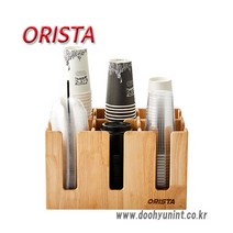 오리스타 우드 스퀘어 디스펜서(6구)