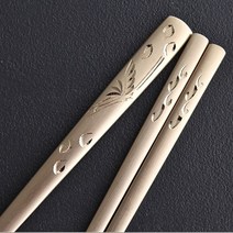 하트스푼 부귀영화 손조각 방짜유기 수저세트 2벌 숙련된 장인이 한땀땀 조각합니다., 1set, B타입 숟가락2벌+젓가락2벌+거북받침2개