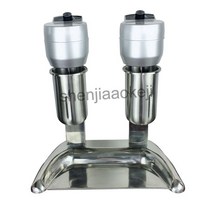 가정용 전기 음료 믹서 밀크 쉐이크 기계 상업 더블 헤드 밀크 쉐이크 기계 밀크 티 폼 믹서 220V 600W 1PC
