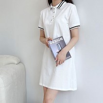 순면 카라원피스 슬림핏 반팔C4 - 429