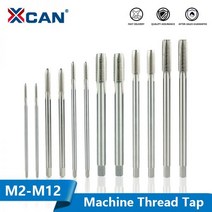 XCAN 기계 나사 탭 HSS 탭 금속 가공 공구 스트레이트 플루트 탭용 90-150 긴 생크 메트릭 플러그 탭 M2-M12, M3x100