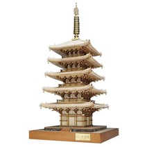 건축물 미니어처 건물 모형 일본수입 우디 조 175 죠 쿠지 오층탑 목조 모형 조립