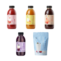 딸기청 수제 과일청 딸기라떼 580g 1+1 망고청 자몽청 블루베리청 복음자리 진심의딸기, 요거트파우더480g 2팩