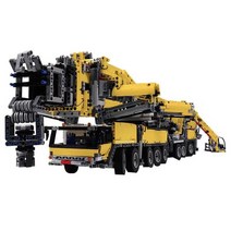 이동식크레인 새로운 RC 모터 전원 기능 크레인 LTM 11200 Fi T 기술 MOC-20920 키트 빌딩 블록 벽돌 장난, 05 YELLOW_01 block With motor