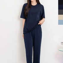 오너클랜 여성 트레이닝세트 1P 아이스 반팔 일자팬츠 홈웨어