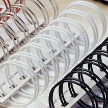 일음쇼핑^^*m카피어랜드 와이어링 14.3mm (3대1) 100입 제본기 스프 와이어 블랙 용스프 화이트 용링 제본일medi^*^, ab*^*선택있슴빨강