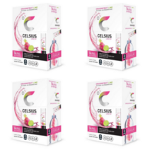 (4박스) 셀시어스 온더고 드래곤푸르트 라임 무설탕 분말 14스틱 (총 56스틱) (무료배송), 80.36g, 4팩