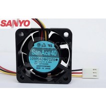 산업용 인버트 송풍기 1pcs Sanyo 109P0424H7D28 4015 냉각 팬 P/N A90L-0001-0441/39 DC24V 0.08A 서버, [02] 10pcs