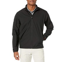 Callaway 남성용 긴소매 옵티 리펠 풀지퍼 바람막이 재킷 블랙 L, X-Large