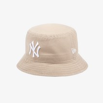 [백화점매장 정품출고] 뉴에라 버킷햇 벙거지 모자 MLB 워시드 뉴욕 양키스 버킷 햇 베이지
