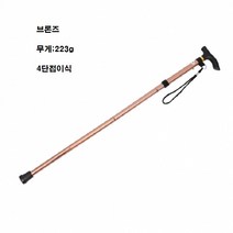 어르신 안전지킴이 5단길이조절 지팡이 택1, 실버36653