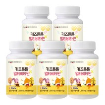 일동생활건강 키즈튼튼 멀티비타민 어린이 키즈 종합비타민 건강식품 10개월분, 60정, 5개, 60정