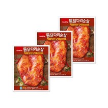 [굽네] 통닭다리순살 직화오븐구이 매콤갈비맛 130g, 3팩