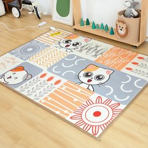 삼성 아쿠아틱 그래핀 카본 웜매트 키즈 캐릭터 전기매트 기어매트 카펫을 데우는 핫매트, 180x200cm, 일본계 백합