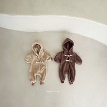 신생아 아기옷 바디슈트 롬퍼 우주복 - 떡볶이우주복