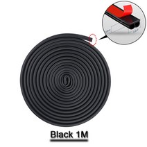 DIY Car Rubber B Type Noise Insulation Auto Interior Accessories Car Door Seal Strip Stickers Anti-D, 하나, 1 meter
