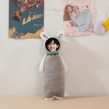 사진 포토 대형 빅사이즈 바디필로우 긴 롱 인형 쿠션 주문 제작 아이돌굿즈 안고자는 베개 침실 침대, K.아기(회) 높이 65cm