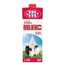 [ 멸균우유1L ] 믈레코비타 멸균우유1L X 10팩 / 수입우유/ 폴란드우유/, 40팩, 1L