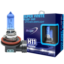 차량용 할로겐 램프 슈퍼 화이트 플러스 H11 (1 Set), 2개입, SUPER WHITE PLUS